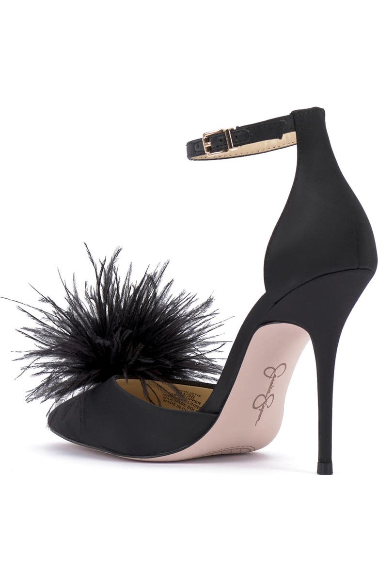 Jessica Simpson Wolistie Pompom Stiletto Sandal, Alternate, color,