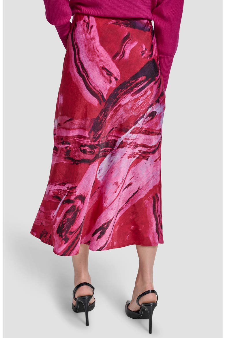 Abstract Print Bias Cut Midi Skirt, Alternate, color, NEON NIGHTS