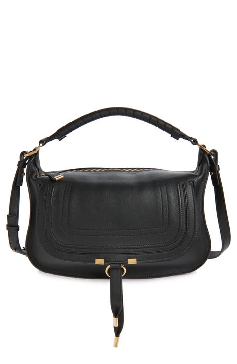 Small Marcie Leather Shoulder Bag