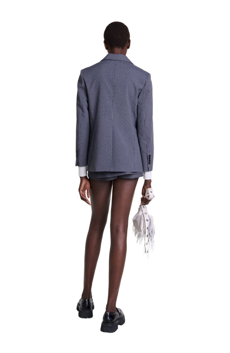 maje Rhinestone suit jacket, Alternate, color, 