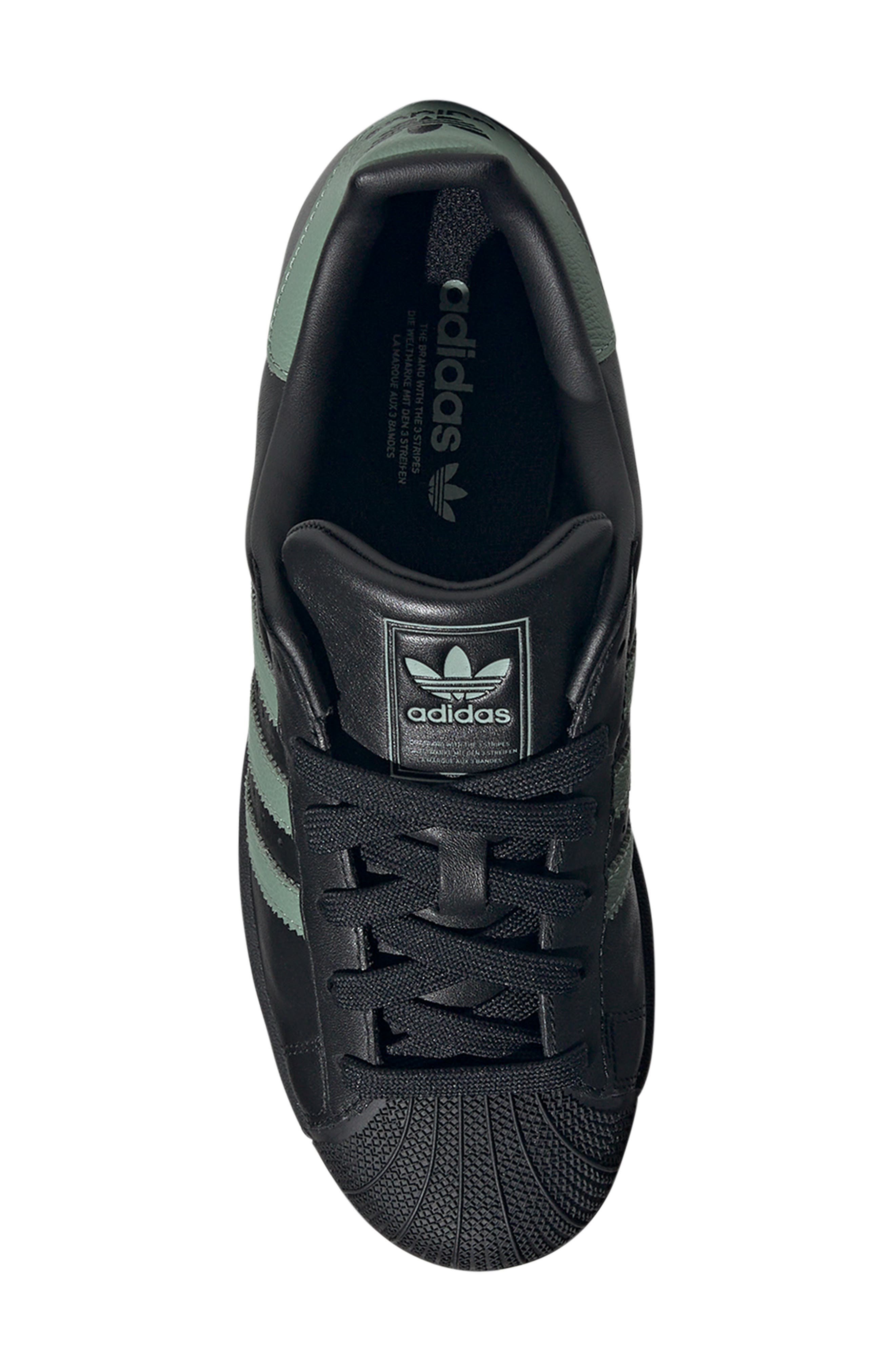 adidas Superstar II Sneaker, Alternate, color, Black/ Silver Green/ Silgrn