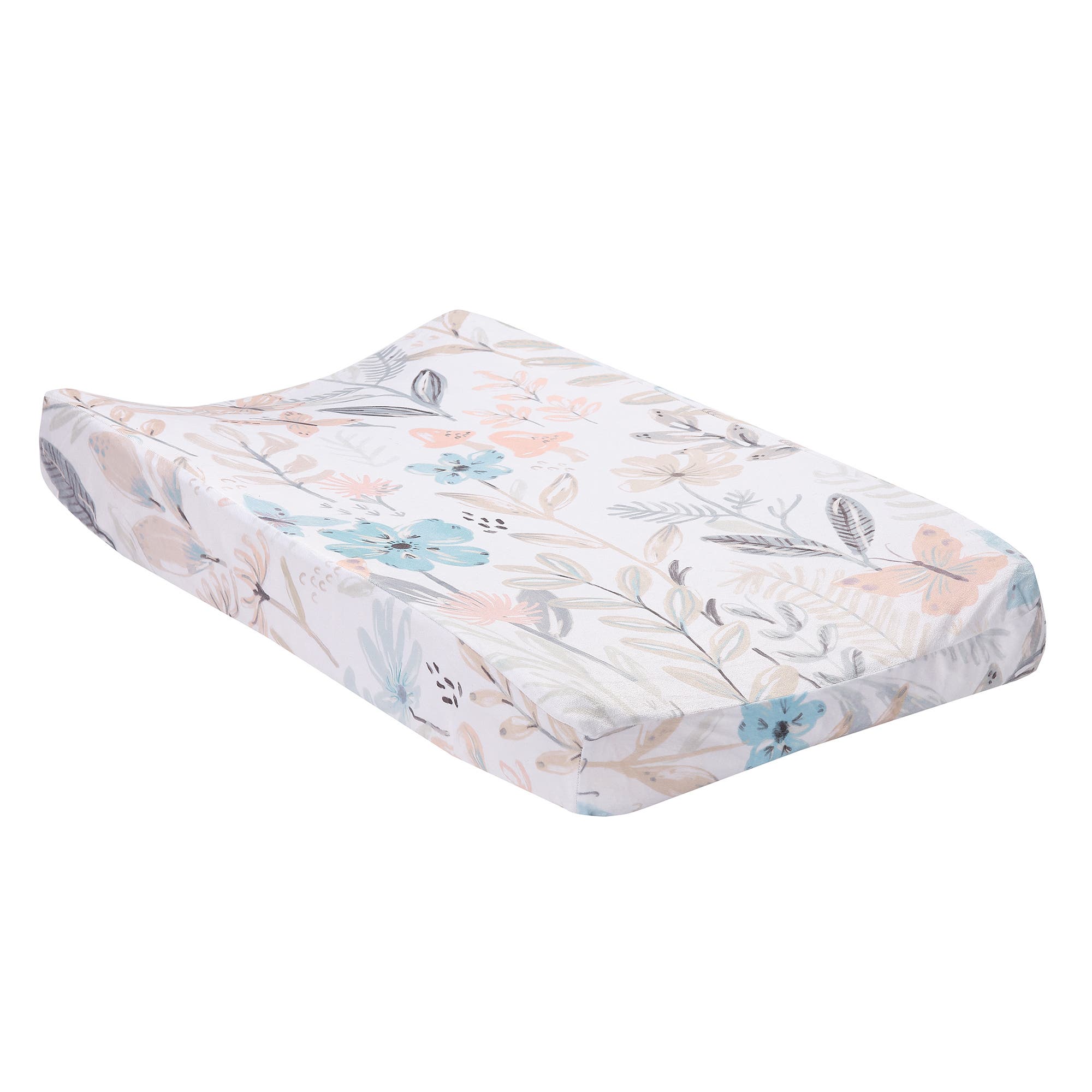 Lambs & Ivy Baby Blooms Watercolor Floral Changing Pad Cover 