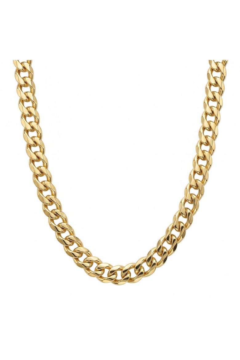 14k Gold Filled 3.2mm High Polish Miami Cuban Curb Link Chain Necklace, Main, color, 14k Yellow Gold