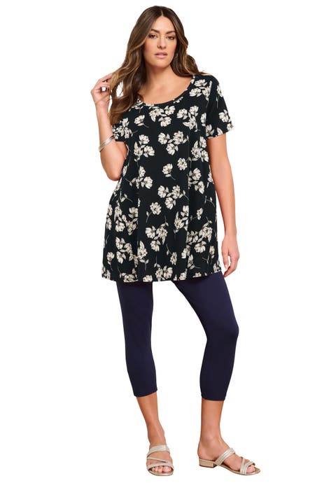 Plus Size Cotton Ultimate Scoopneck Swing Tunic (Plus)