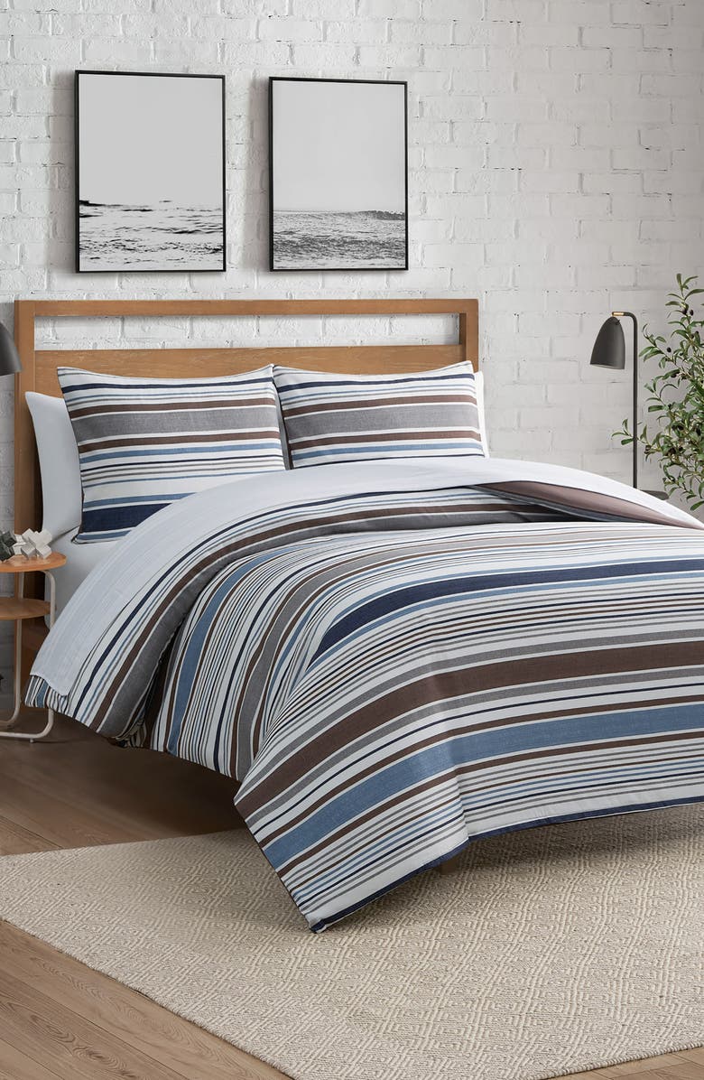 Lucky Brand Monterey Stripe 3-Piece Duvet Set, Alternate, color, Monterey Duvet Set