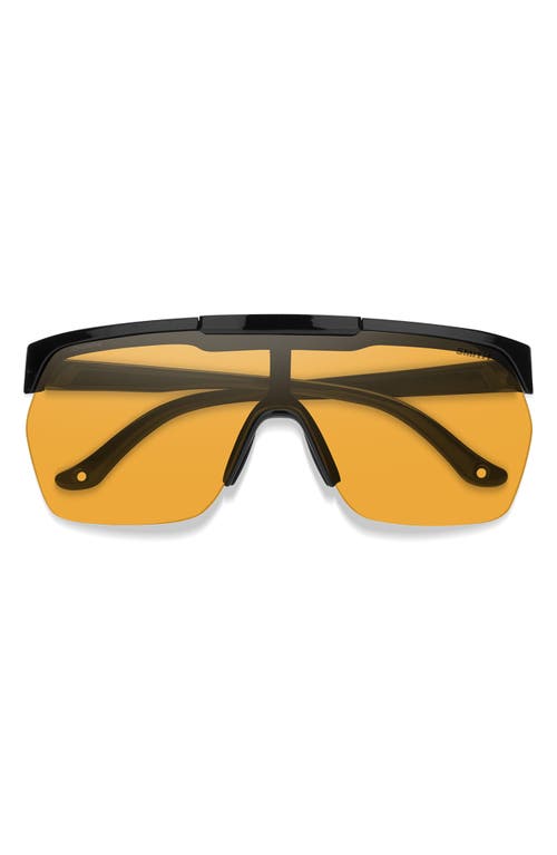 Smith Xc 138mm Chromapop™ Polarized Oversize Shield Sunglasses In Black
