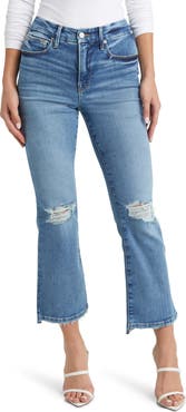 Good American Good Legs Crop Mini Bootcut Jeans