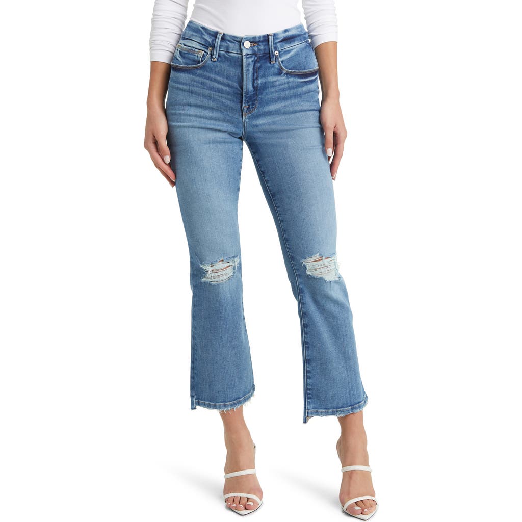 Good American Good Legs Crop Mini Bootcut Jeans In Indigo521