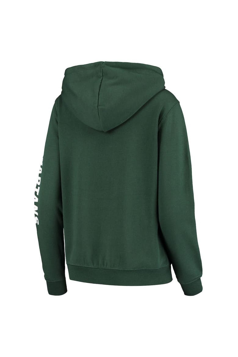 Women's Colosseum Green Michigan State Spartans Loud and Proud Pullover Hoodie, Alternate, color, Green