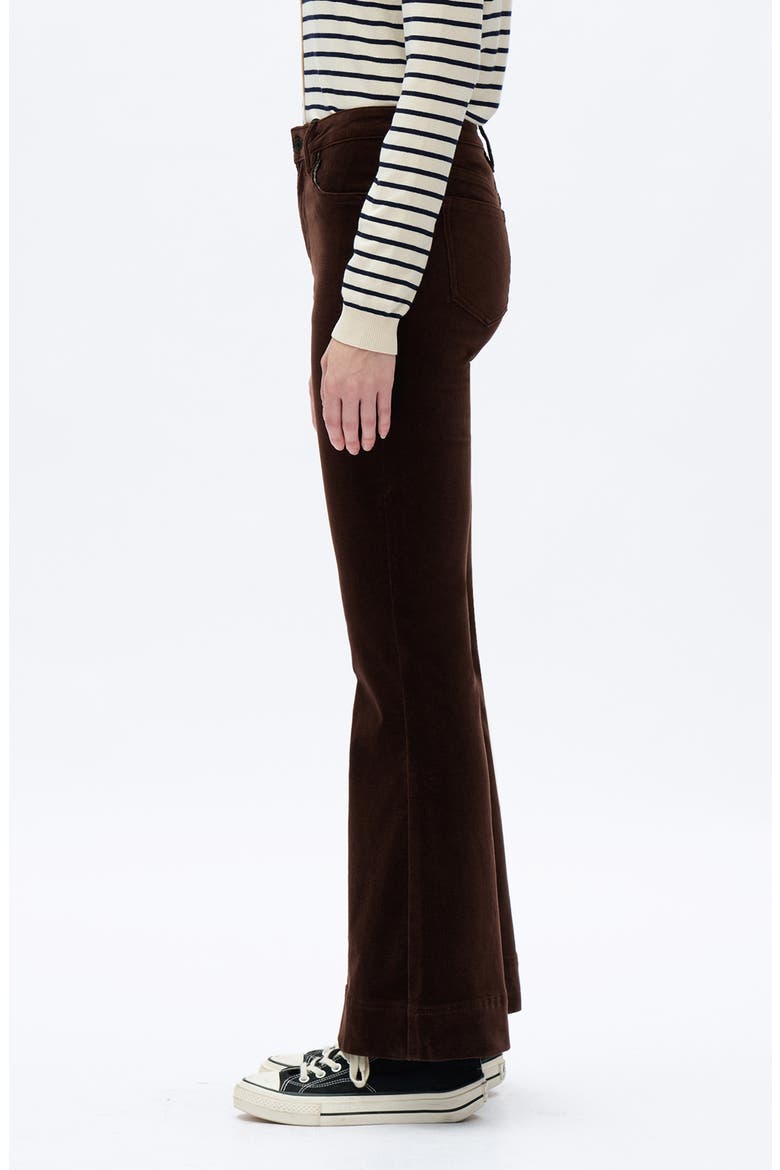 Flare Corduroy Pants, Alternate, color, HAZELNUT