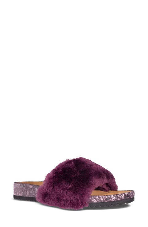 San Ysidro Genuine Shearling Slide Sandal (Women)