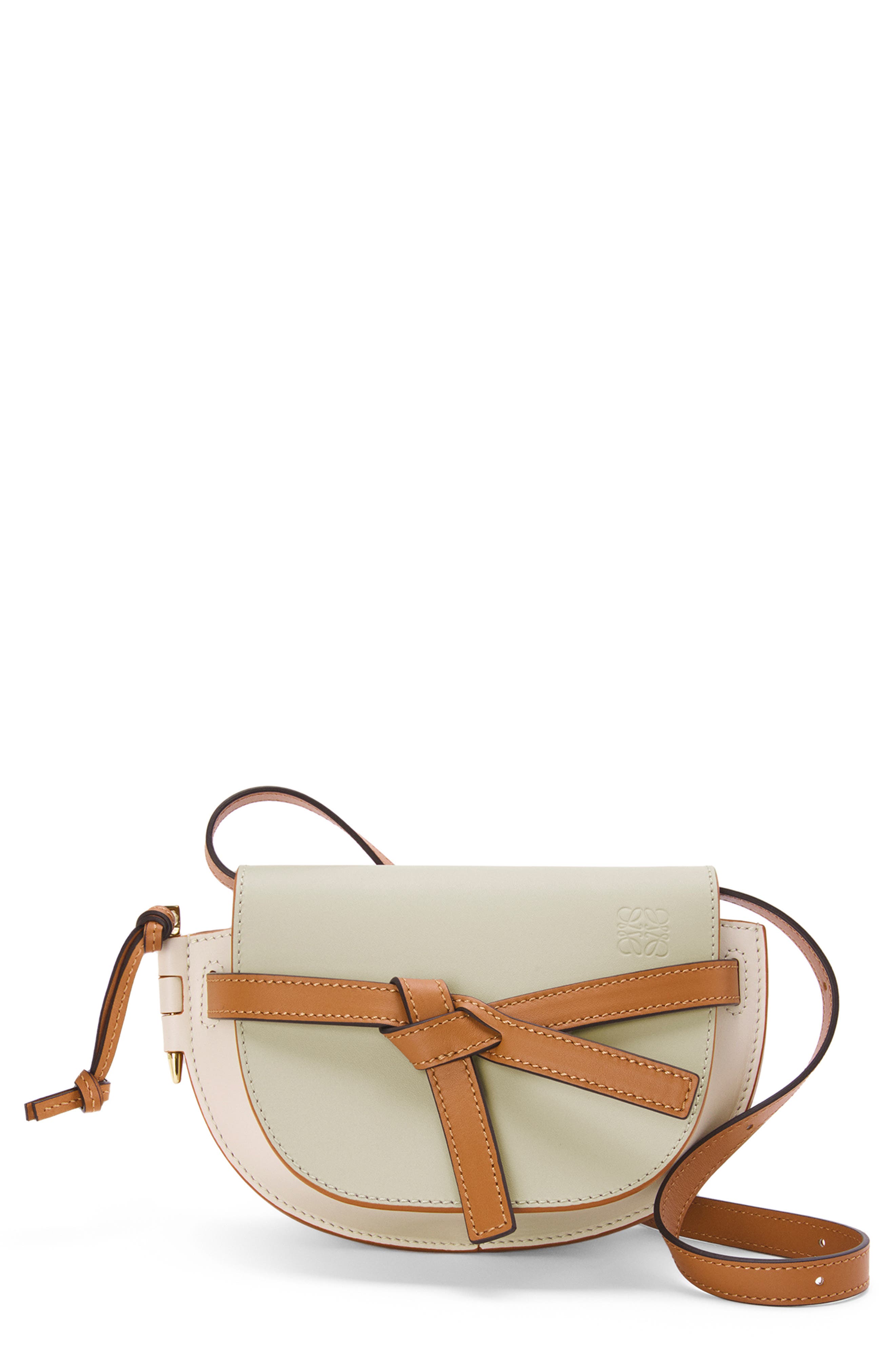Loewe Mini Gate Leather Convertible Crossbody Bag, Main, color, 