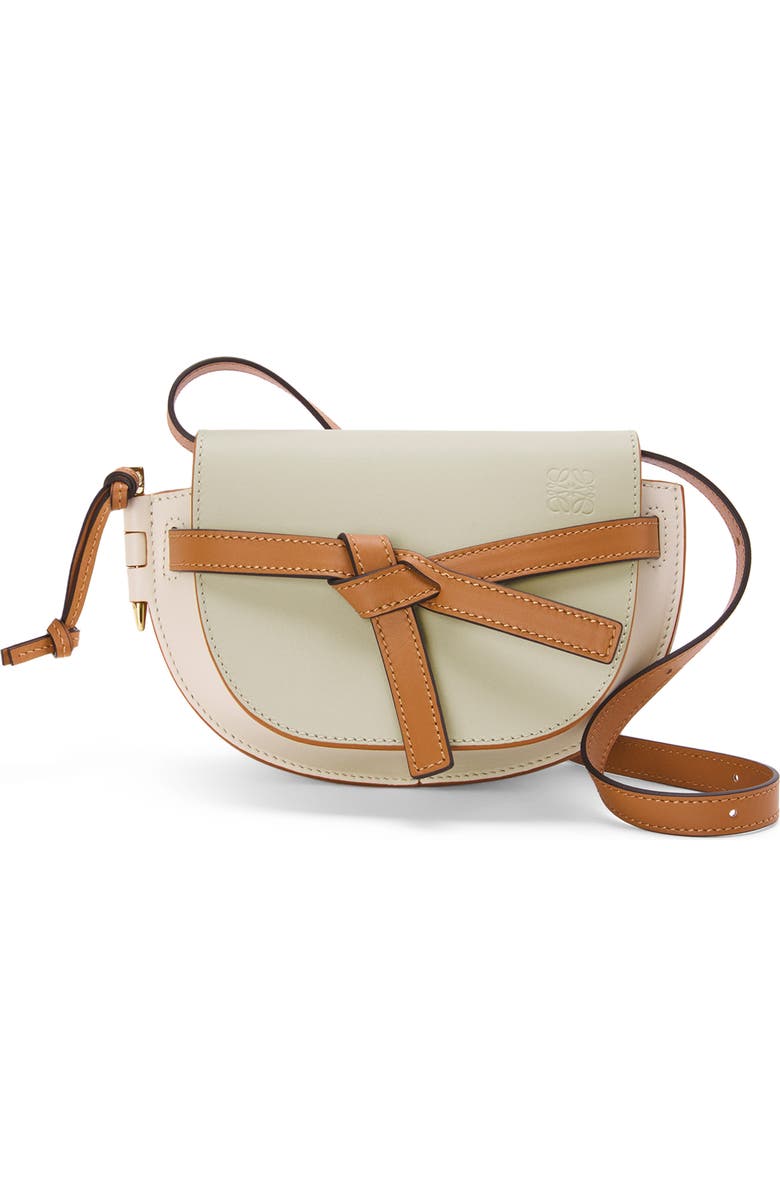 Loewe Mini Gate Leather Convertible Crossbody Bag, Main, color,