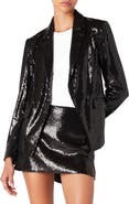 BLANKNYC Sequin One-Button Blazer