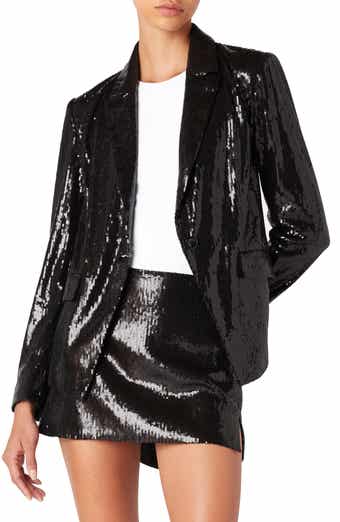 BLANKNYC Sequin One-Button Blazer