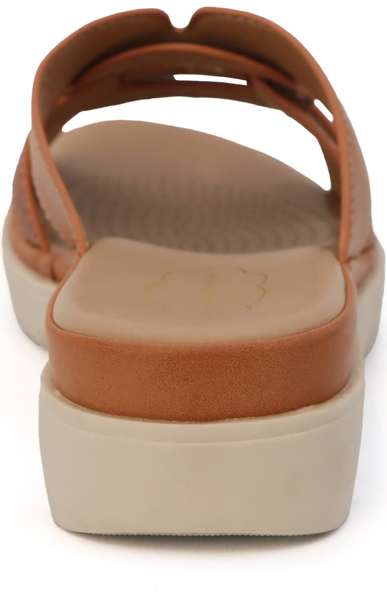 COMODA DESIGNS Tunsa Wedge Slide Sandal, Alternate, color, Rust