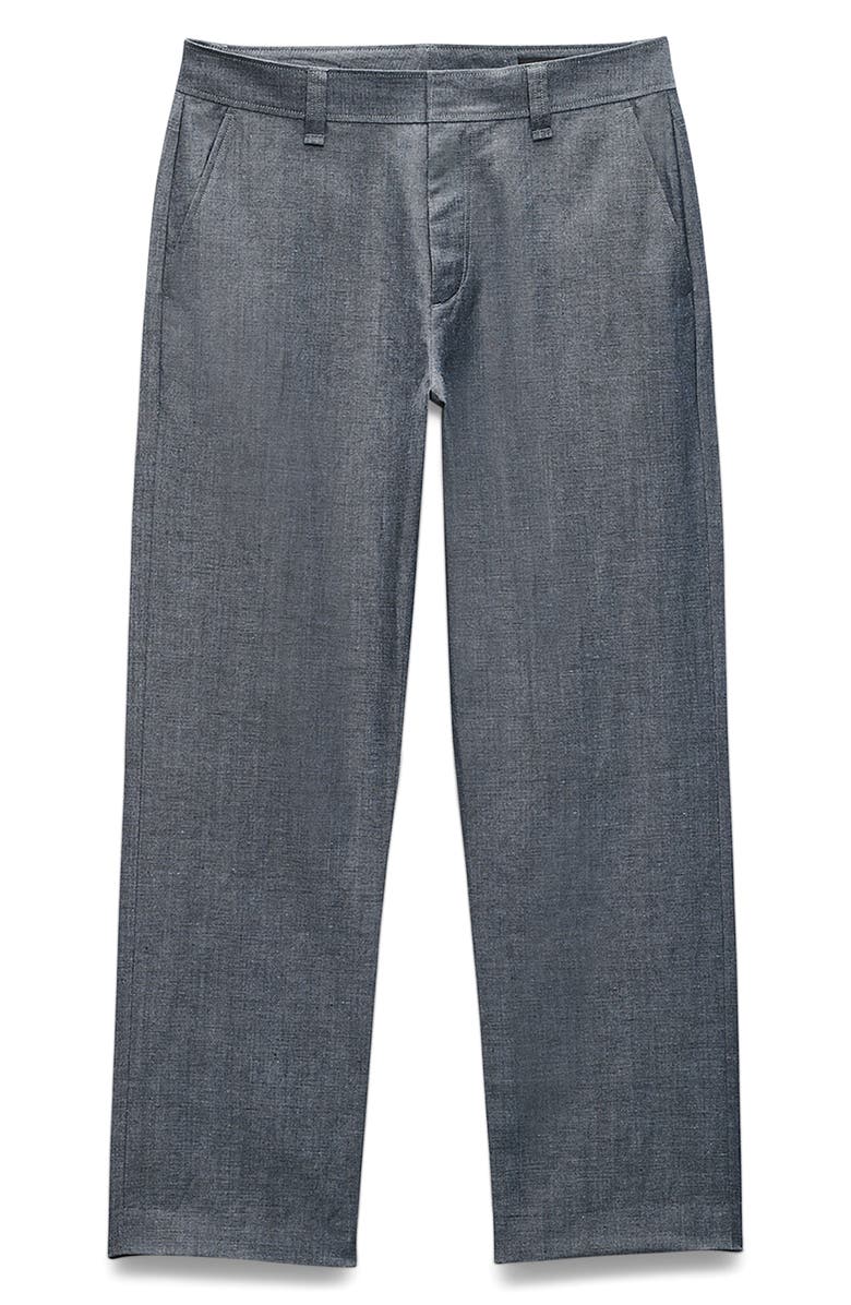 rag & bone Evan Tapered Donegal Wool Blend Pants, Alternate, color, Blue
