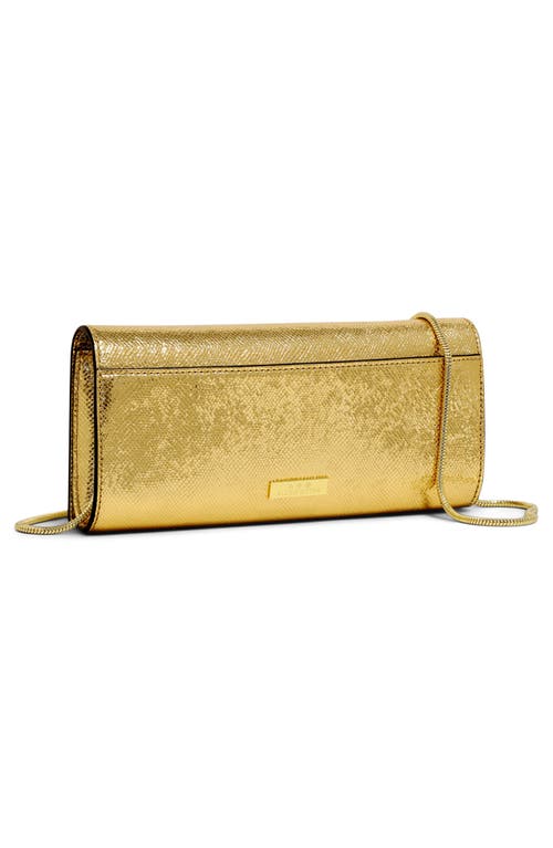 Alexis Bittar Crystal Curve Clutch In Gold