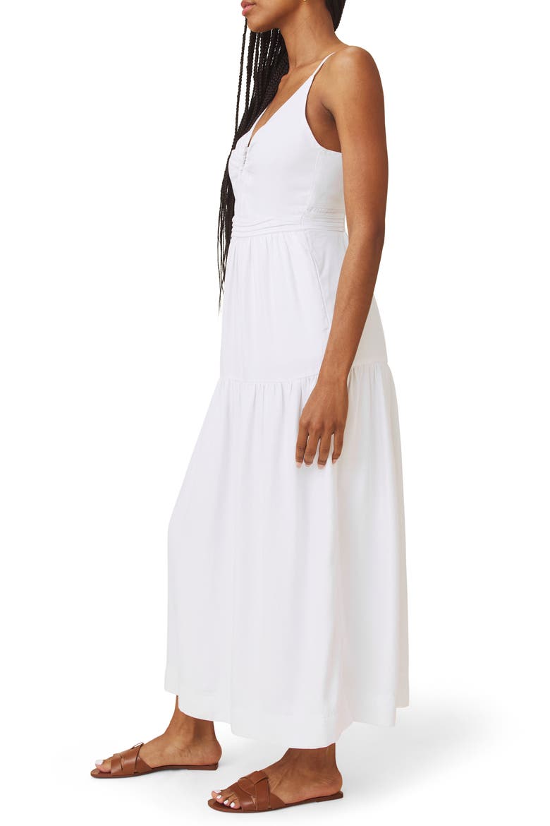 Darcy Sleeveless Tiered Maxi Dress, Alternate, color, WHITE