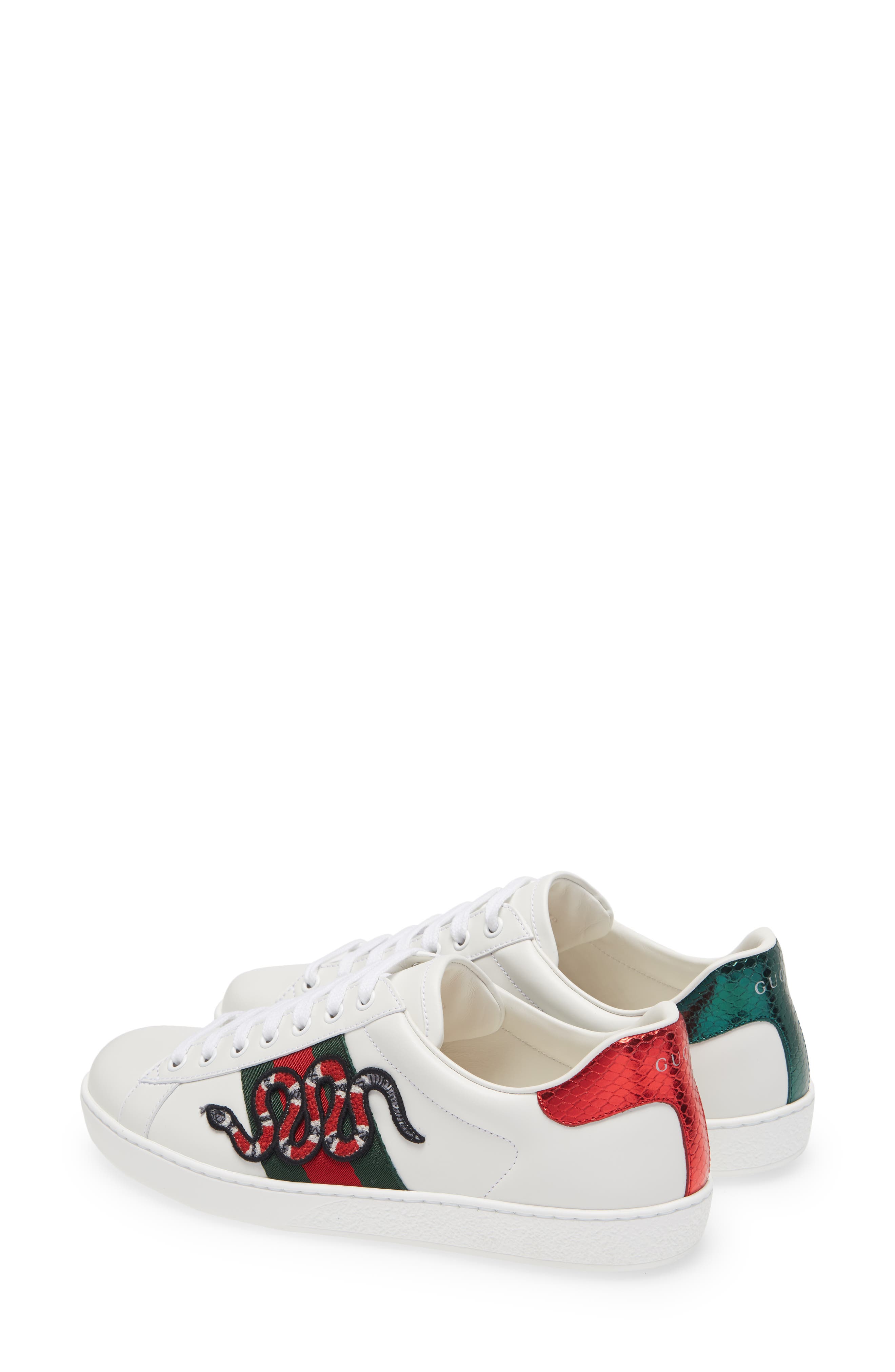Gucci Ace Low Top Sneaker, Alternate, color, 