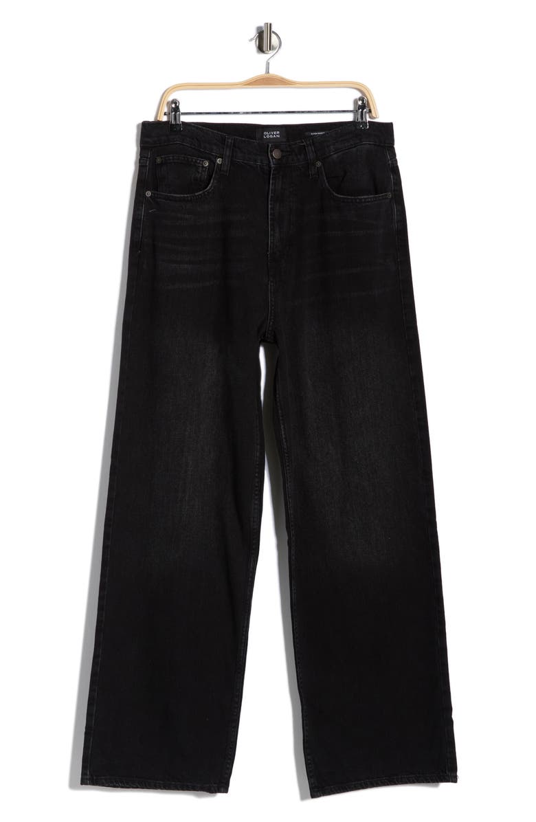 OLIVER LOGAN Extra Baggy Jeans, Main, color, Faded Black
