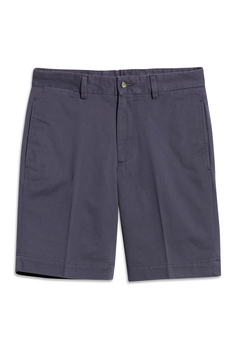 Charleston Khakis Flat Front Chino Shorts, Alternate, color, NAVY