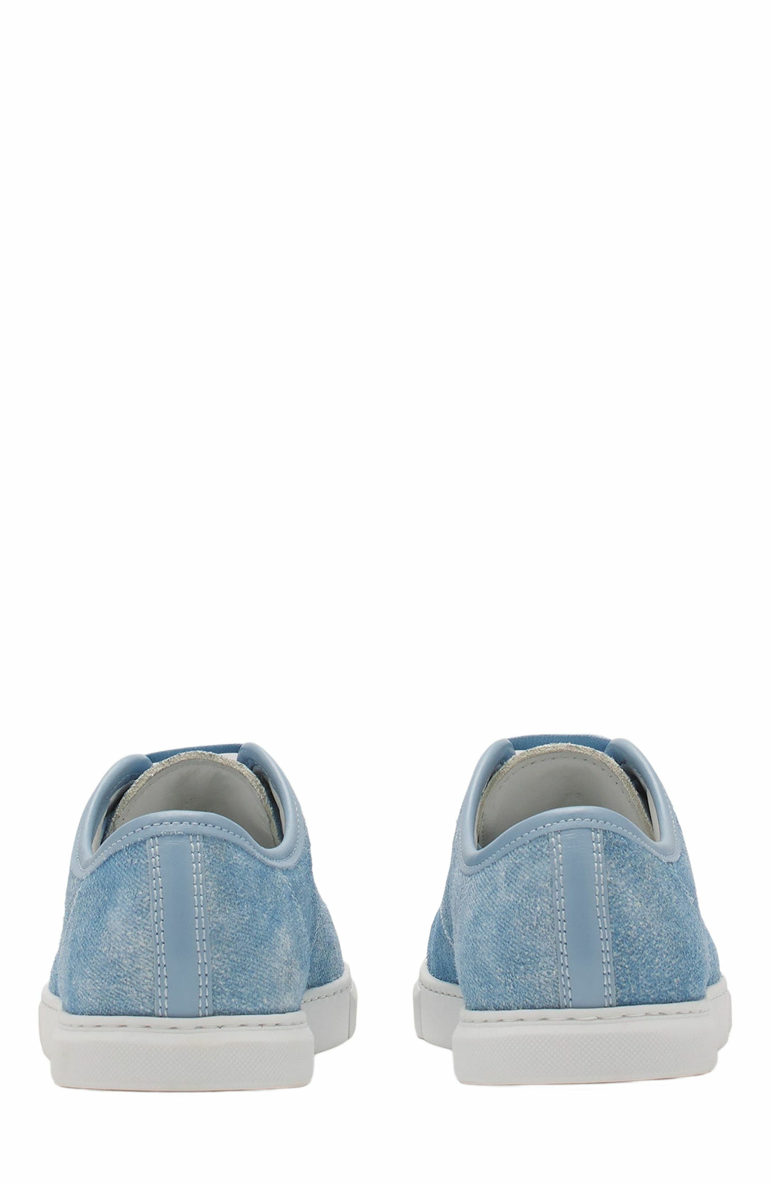 Lanvin Dbb1 Sneakers In Faded Denim For Women, Alternate, color, 
