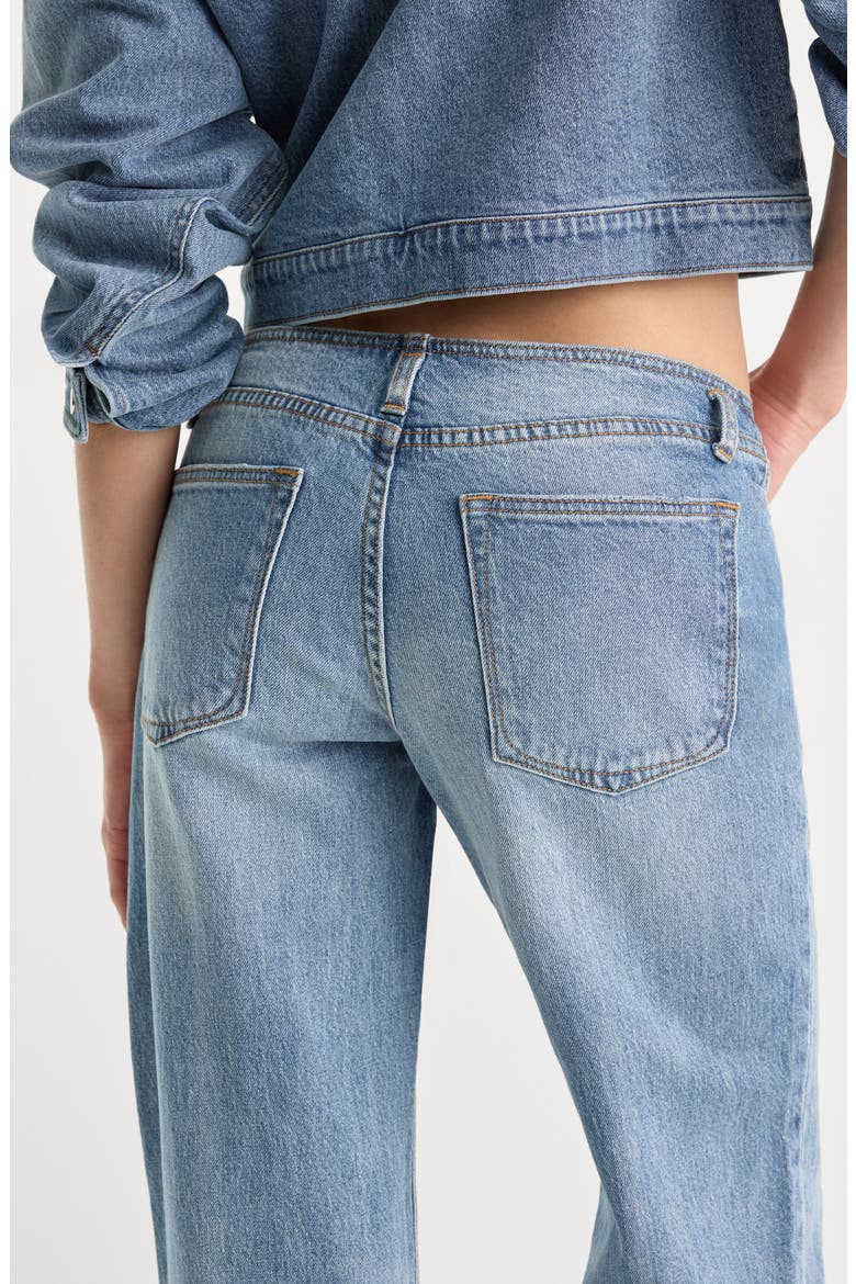 Ghost Waist Low Loose Wide Leg Jeans, Alternate, color, INDIGO1320