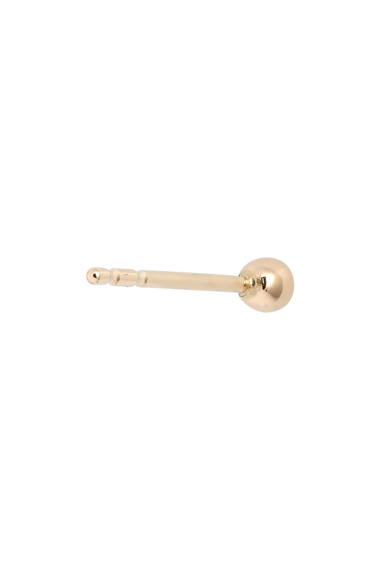 Single Ball Stud Earring, Alternate, color, GOLD