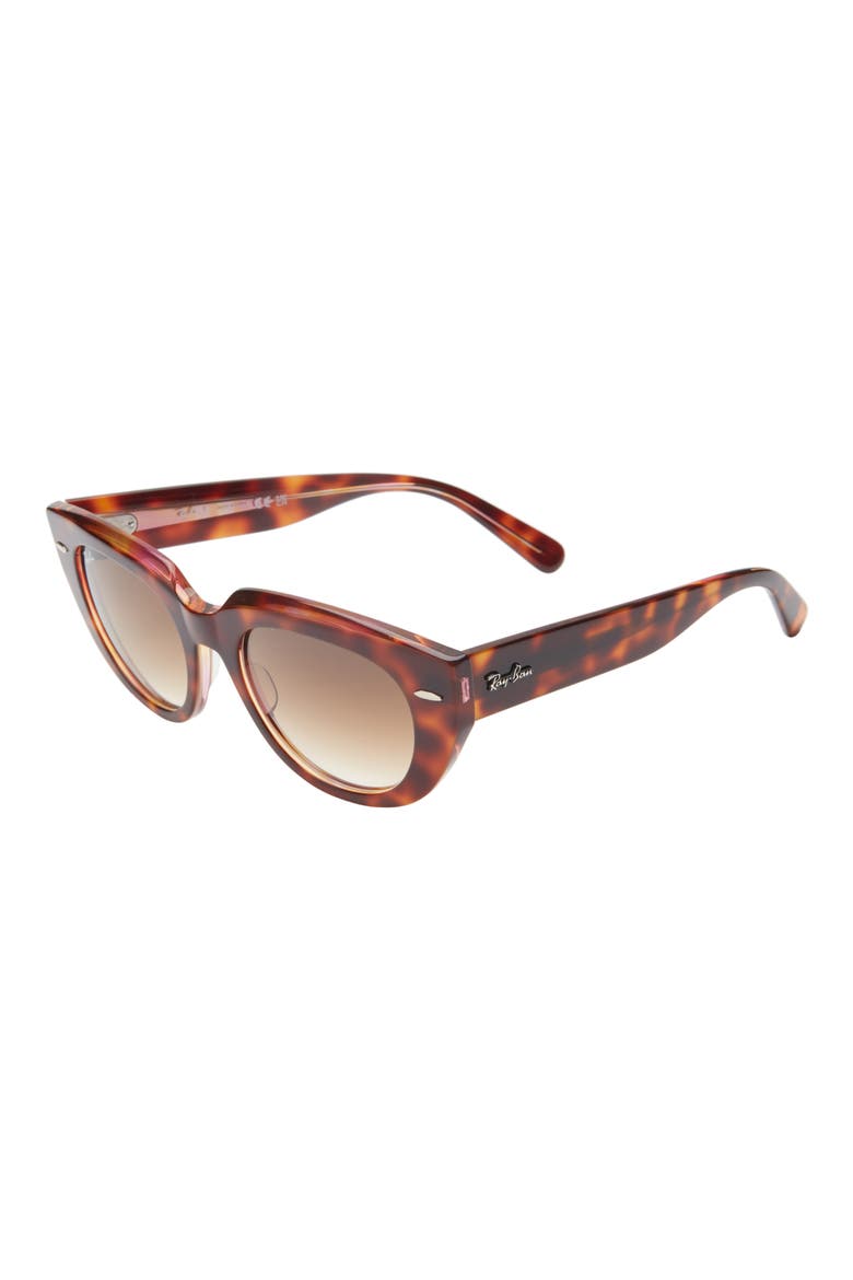 52mm Gradient Square Sunglasses, Alternate, color, CLEAR