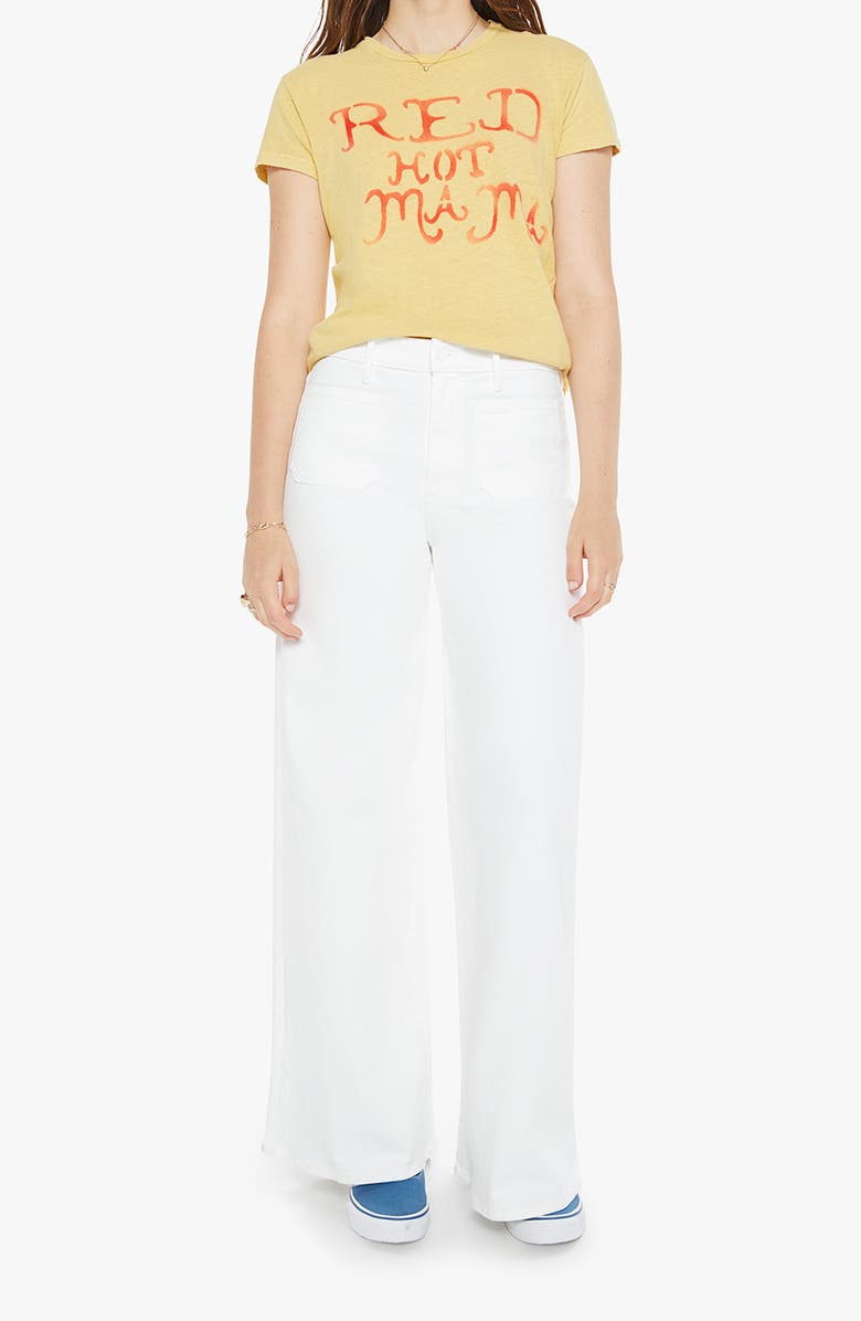 MOTHER The Sinful Short Sleeve Graphic T-Shirt, Alternate, color, Red Hot Mama