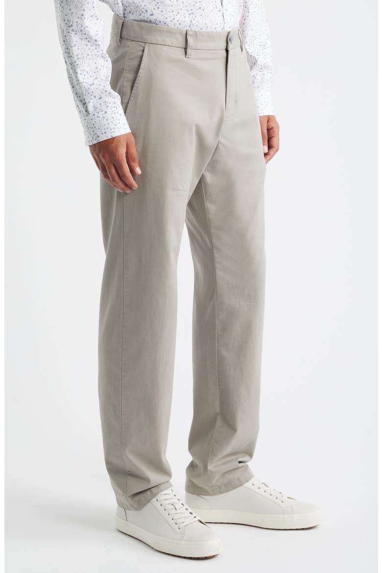 Straight Stretch Cotton Chinos, Alternate, color, GREY EARL