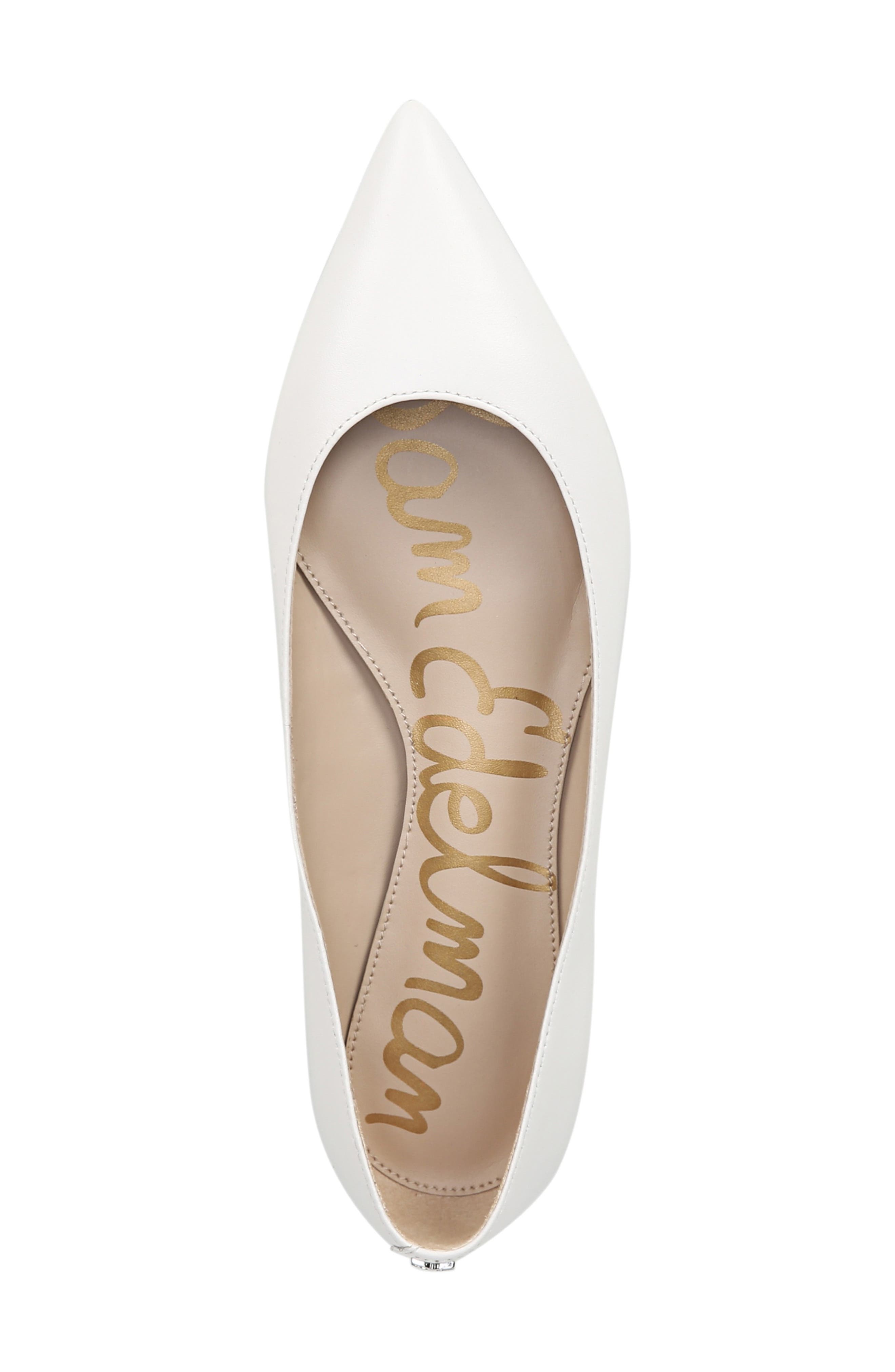 Sally Flat, Alternate, color, BRIGHT WHITE NAPPA LEATHER