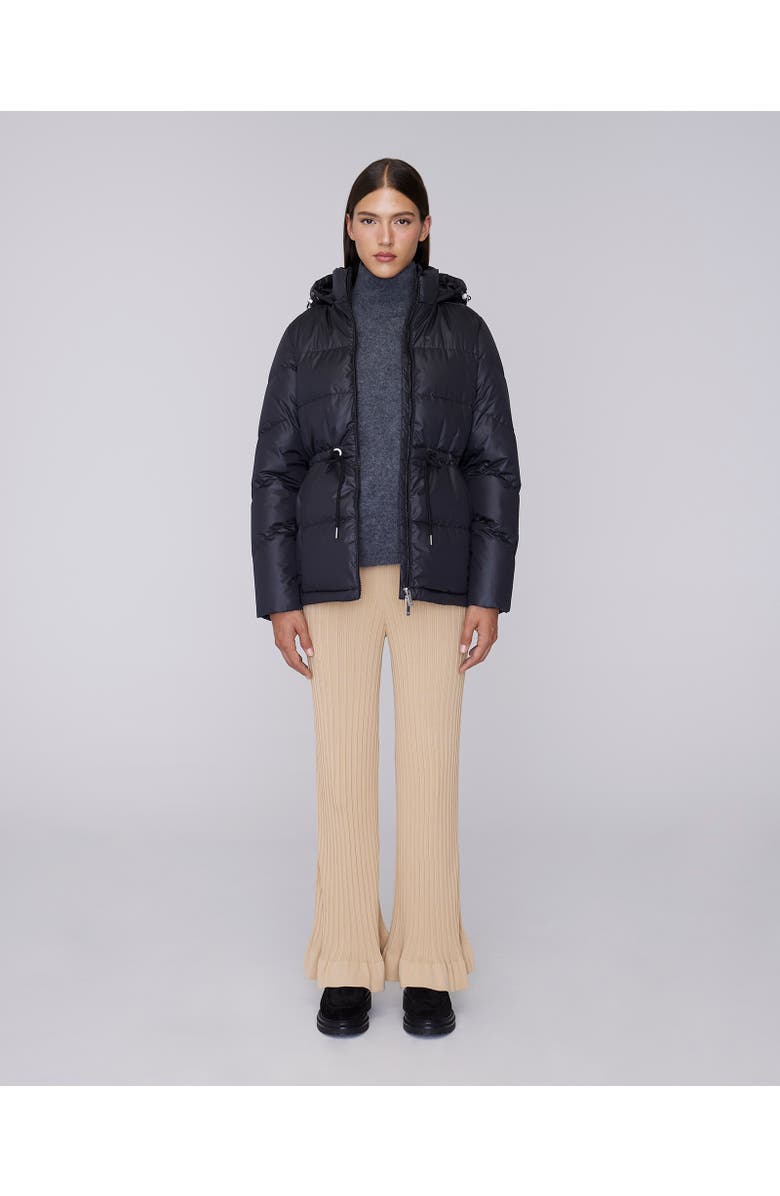 Quartz Co. ISABELA | Lightweight Hooded Waisted Down Jacket, Alternate, color, 