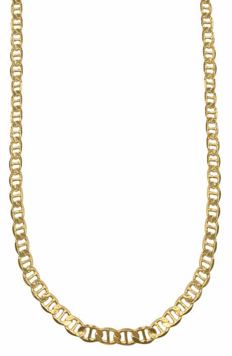 Adornia Men's Water Resistant Mariner Chain Necklace