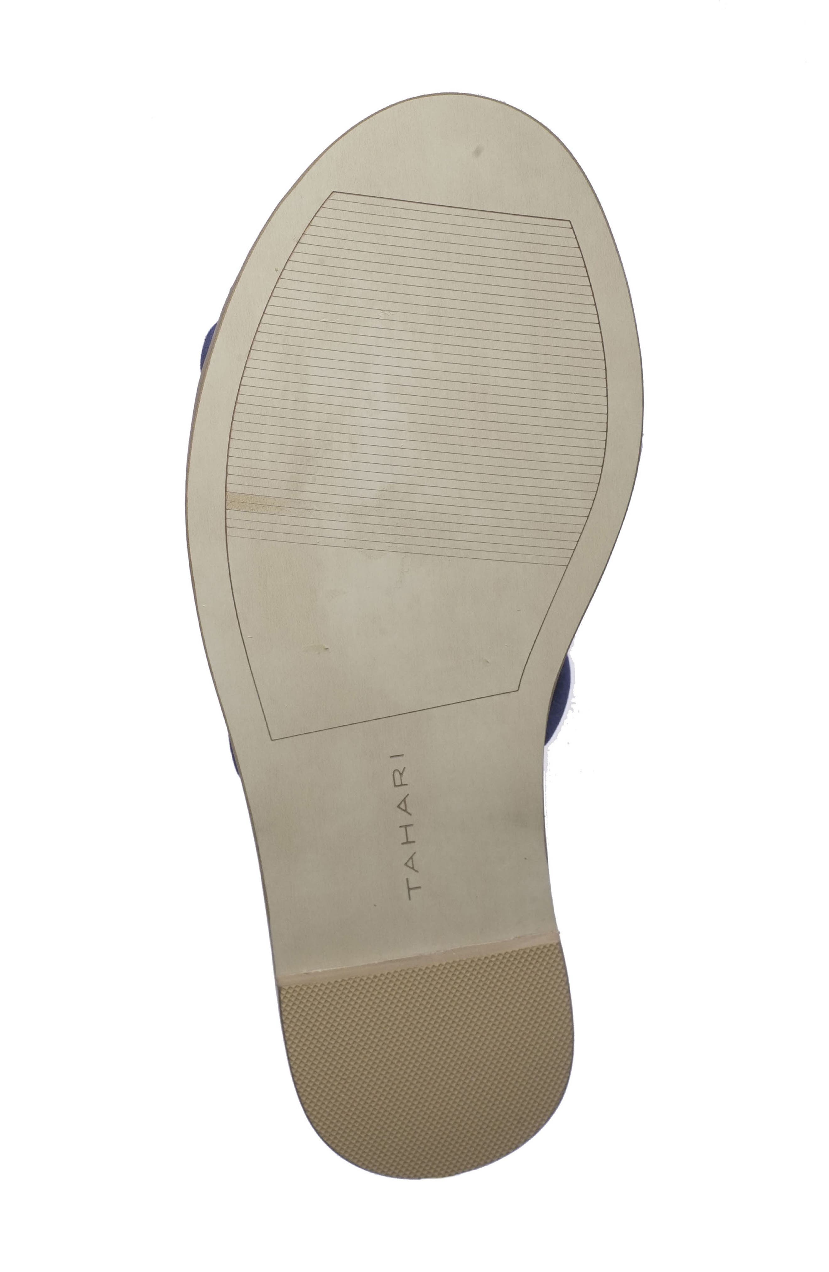 Tahari Calandra Slide Sandal, Alternate, color, VIVID BLUE SUEDE