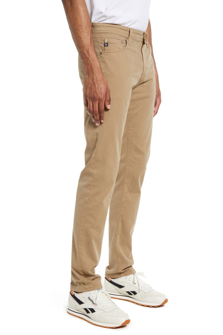 Tellis Slim Fit Sateen Pants (Nordstrom Exclusive), Alternate, color, BEECHWOOD