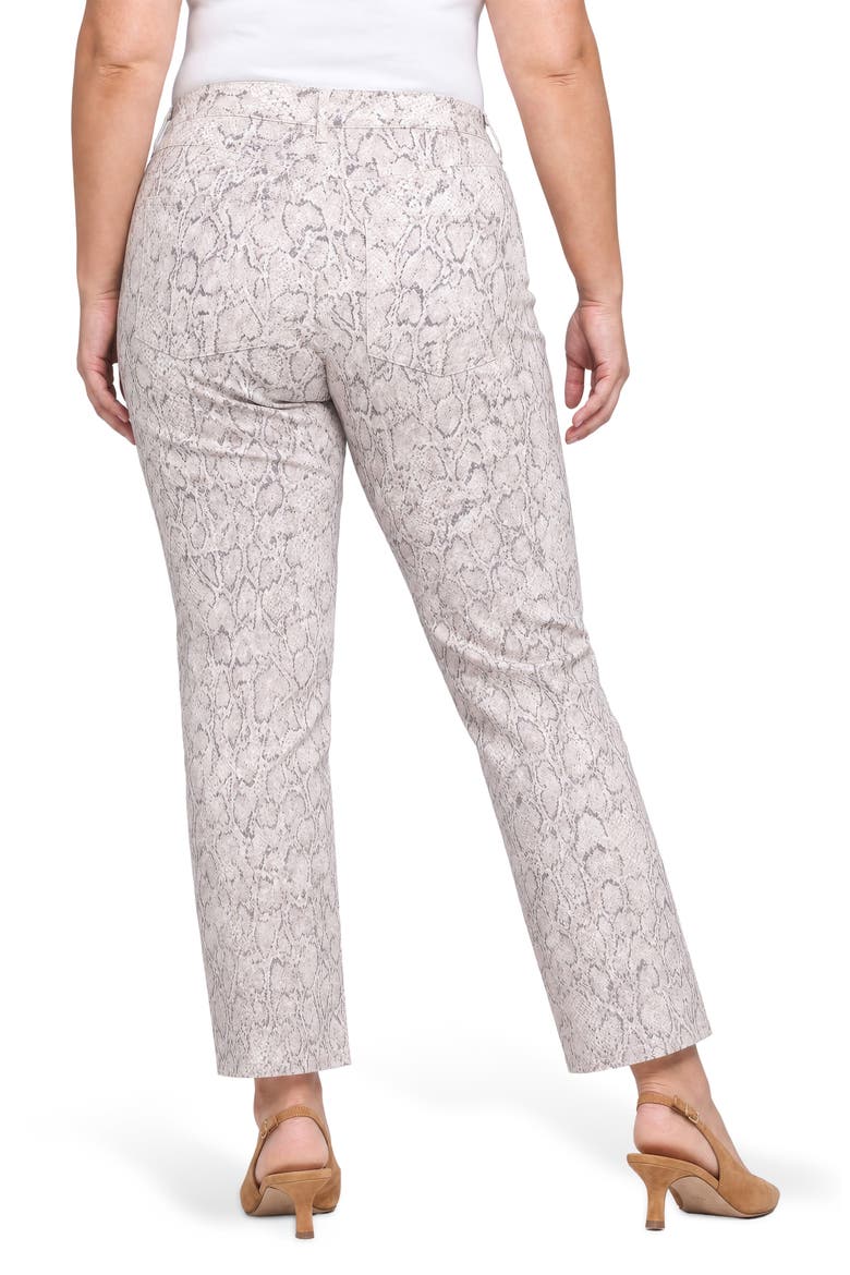 Marilyn High Waist Ankle Straight Leg Jeans, Alternate, color, PYTHON BLEACHED