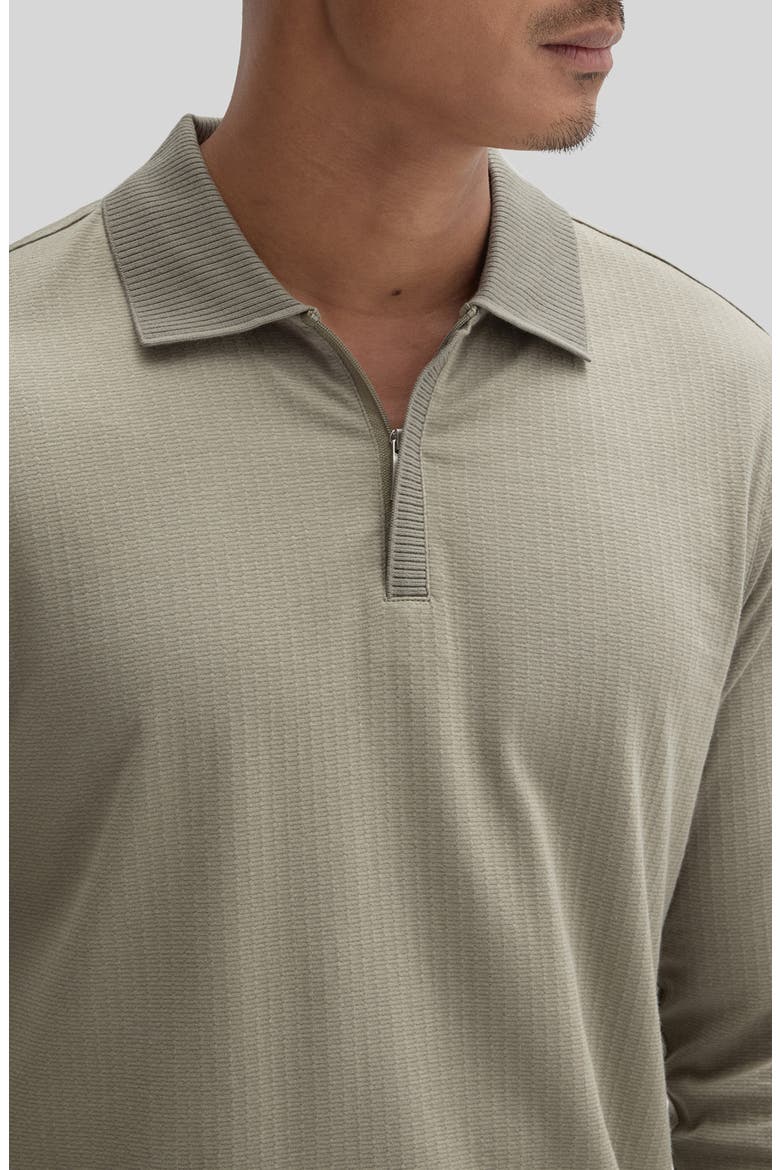 Whistler Long Sleeve Cotton Polo, Alternate, color, DUSTY OLIVE
