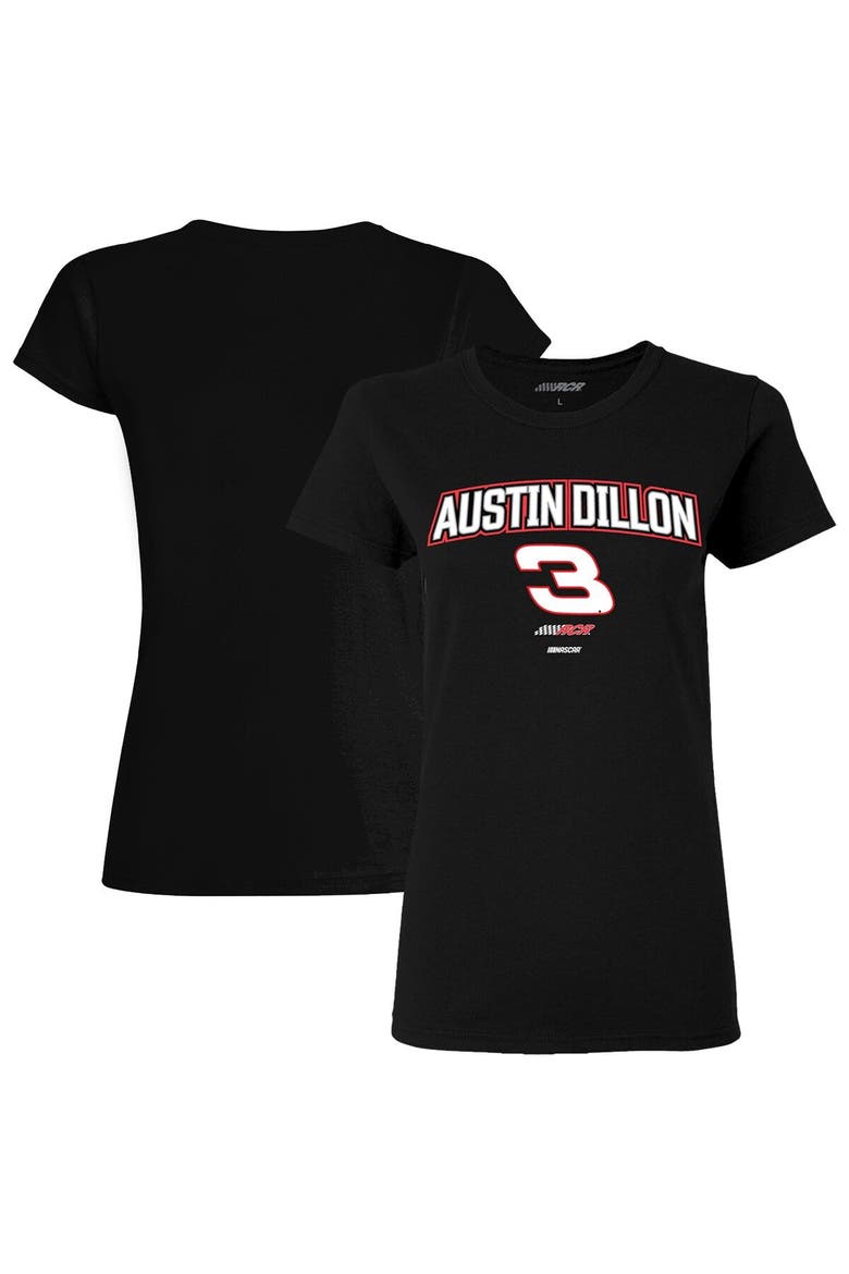 Women's Richard Childress Racing Team Collection Black Austin Dillon Car T-Shirt, Main, color, Black