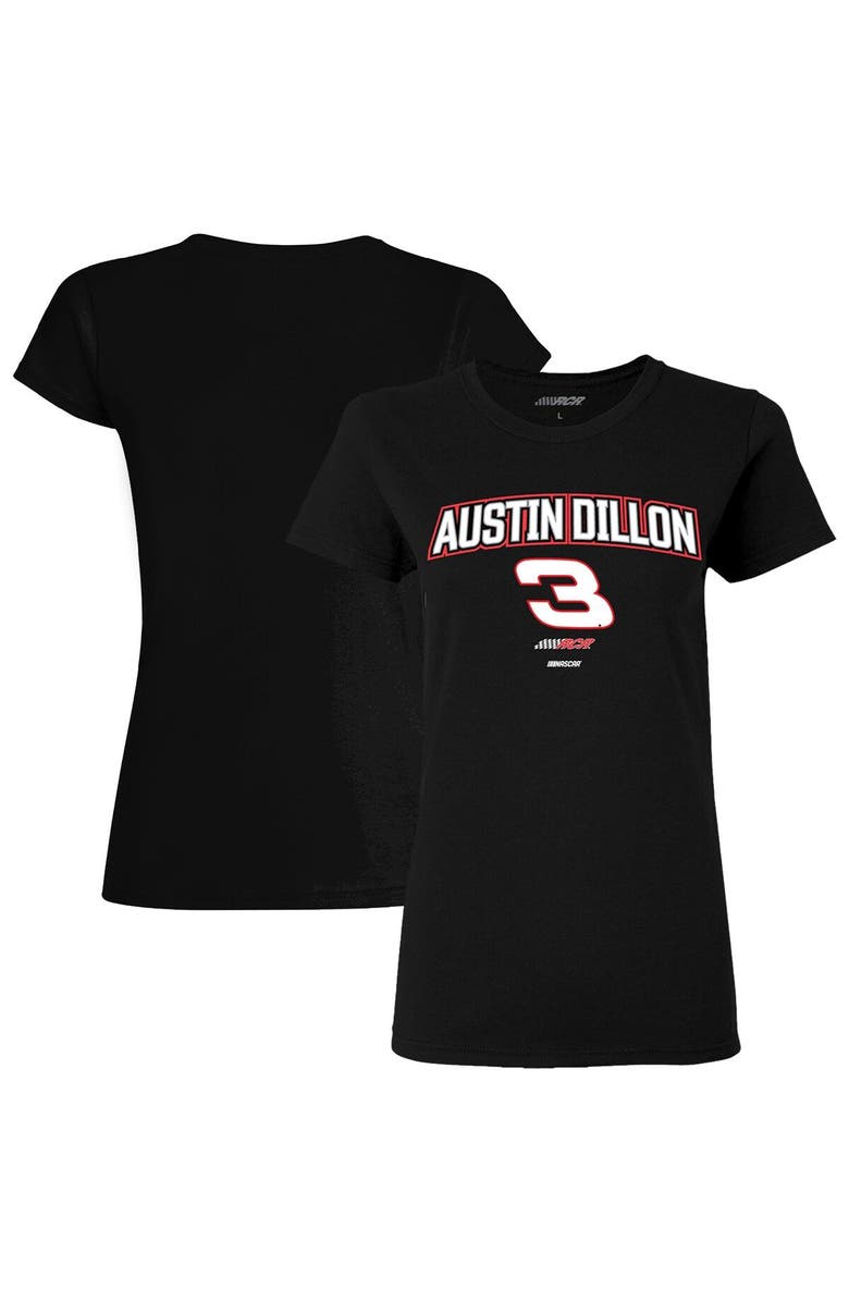 NASCAR Women's Richard Childress Racing Team Collection Black Austin Dillon Car T-Shirt, Main, color, Black