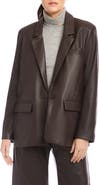 FIFTEEN TWENTY Regan Faux Leather Blazer