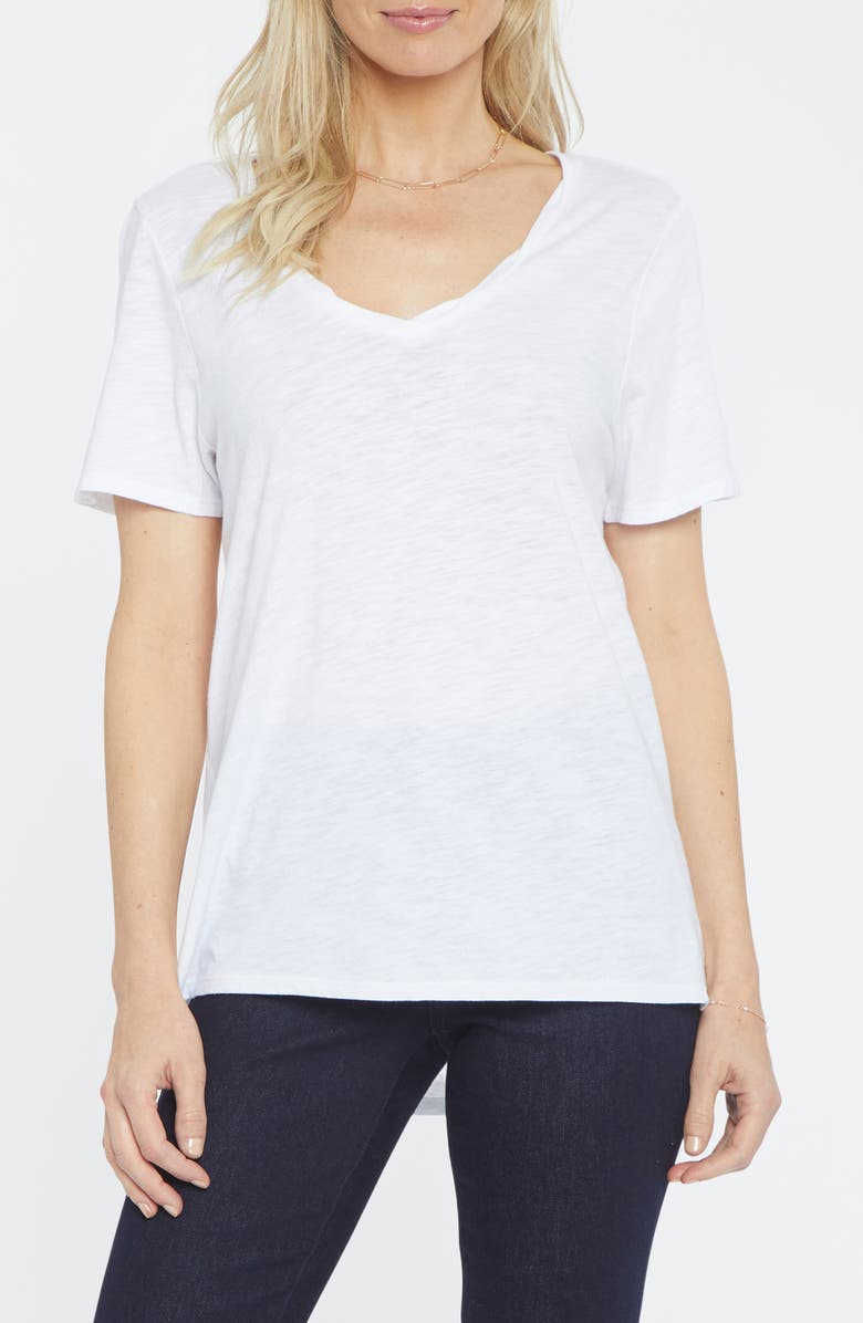 NYDJ Twist V-Neck T-Shirt, Main, color, 