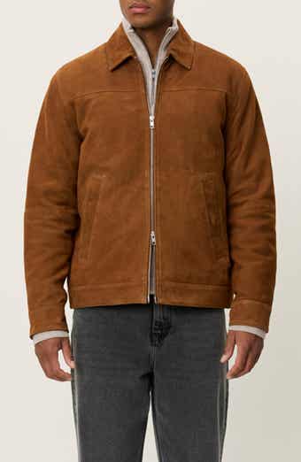 Nyle Goatskin Suede Coach's Jacket