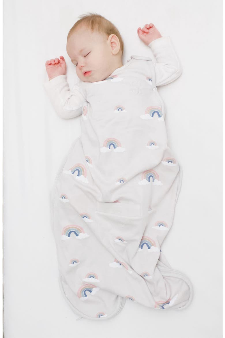 4 Season Ultimate Organic Cotton & Merino Wool Wearable Blanket, Alternate, color, RAINBOW