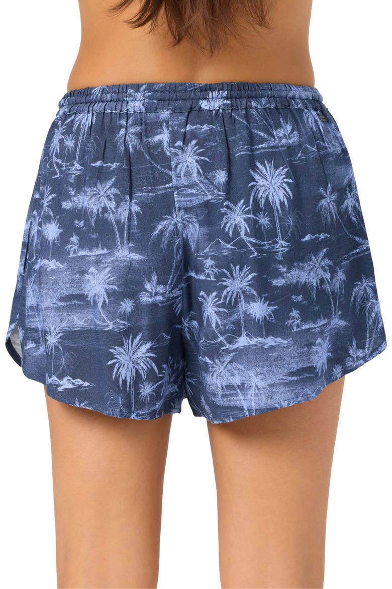 Millie Tropical Scene Shorts, Alternate, color, NIGHTSHADOW BLUE