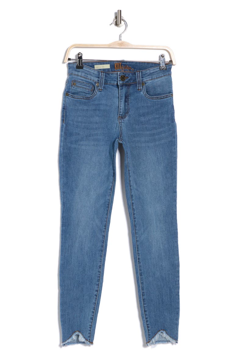 Carlo Fray Hem Ankle Skinny Jeans, Alternate, color, NERINE