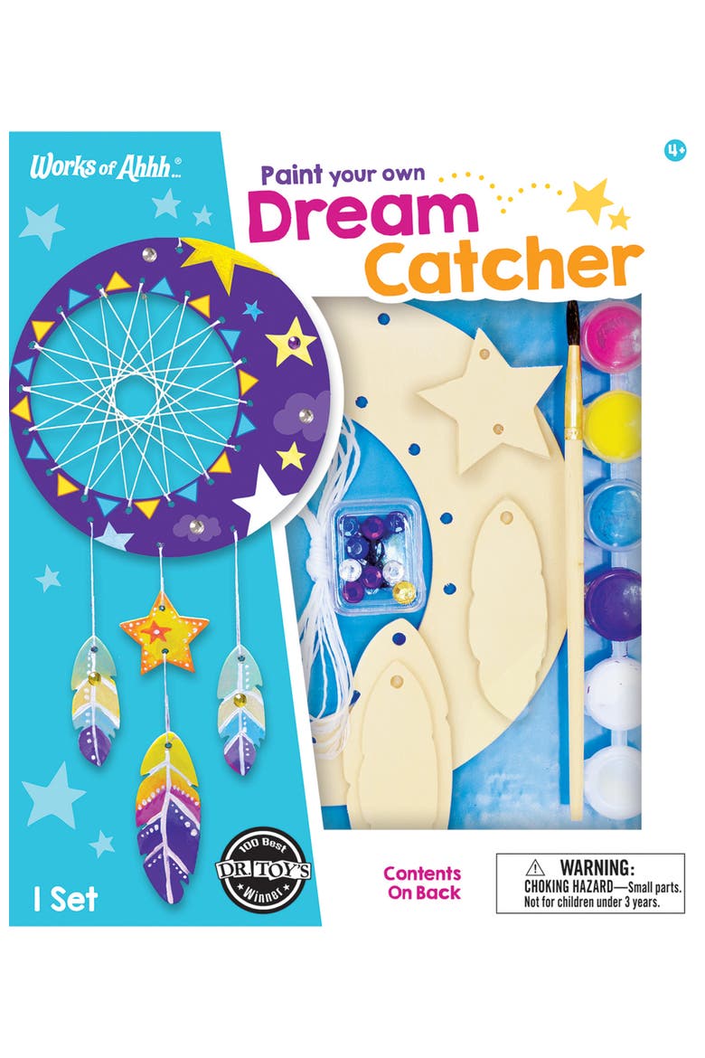 Dreamcatcher Wood Craft & Paint Kit, Main, color, Multicolor