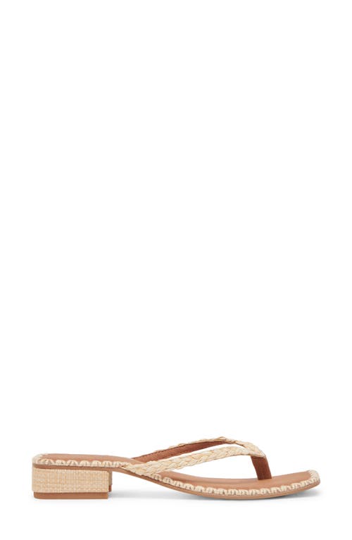 Dolce Vita Barty Flip Flop In Light Natural Raffia