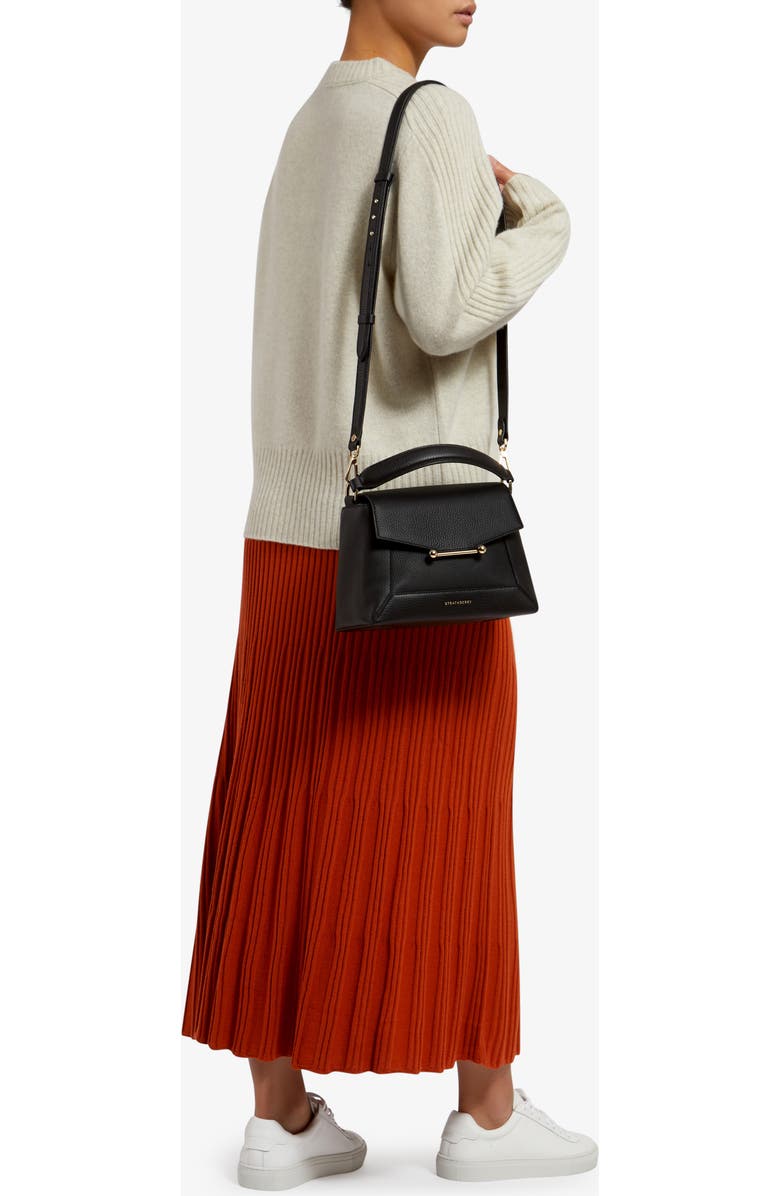 Strathberry Mosaic Leather Top Handle Bag, Alternate, color,